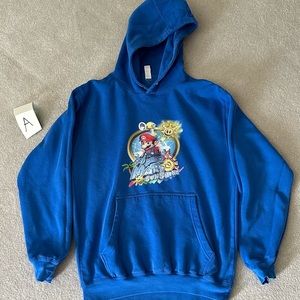 Men’s Super Mario Sunshine Hoodie Sweatshirt sz M